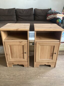 Dvě noční skřínky ASPELUND IKEA - 11