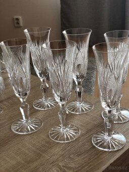 broušené sklo 50 let staré Bohemia glass - 11