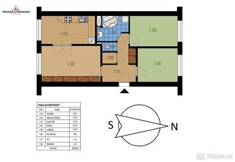 Prodej bytu 3+1 68 m² Rembrandtova, Praha - Strašnice - 11