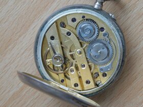 Starožitné historické stříbrné kapesní hodinky dámské - 11