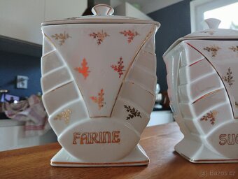 STAROŽITNÉ ART DECO PORCELÁNOVÉ KOŘENKY FRANCIE - 11