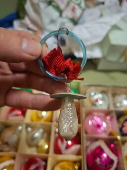 Staré retro originál vánoční ozdoby - 11