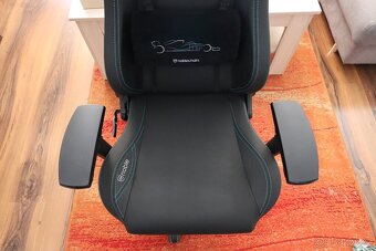 Herní křeslo EPIC Mercedes kůže perfektní stav - 11