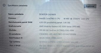 Sony Vaio / i5 M460 / 4GB RAM / 128GB SSD / 15.6" - 11