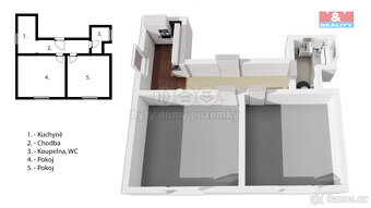 Pronájem bytu 2+1, 68 m², Praha 8, ul. Kundratka - 11