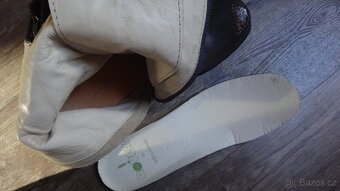 Nové extravagantní celokožené kozačky ROVERS v.41 - 11