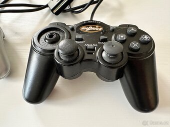 PS2 Slim Silver komplet + hry - 11