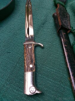 Německý vycházkový bajonet včetně opasku - 11