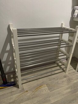 IKEA | bílý nerez botník TJUSIG & podložky BAGGMUCK - 11