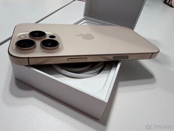 Prodám iPhone 16 Pro-Desert Titanium TOP STAV - 11