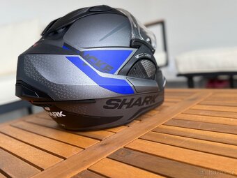 Odklápěcí přilba včetne intercomu Shark EVO-GT Encke Mat - 11