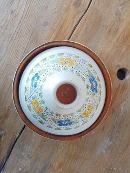 STARÝ MAROCKÝ KERAMICKÝ TAJINE HRNEC RUČNĚ VYROBENÝ - 11