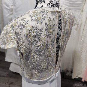 Boho svatební šaty 42/44 - 11