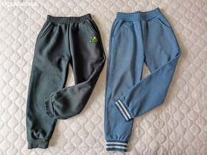 2x Tepláky s fleece, vel.122-128 - 11