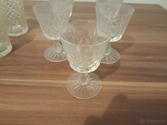 Porcelánový servis EICHWALD a Broušené skleničky - 11