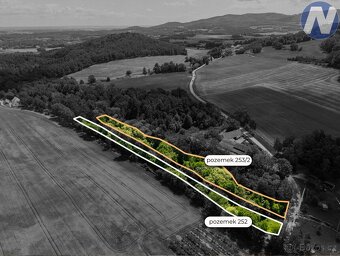 Prodej dvou pozemků o výměře 7.891 m2 u lesa v Třebanicích - - 11