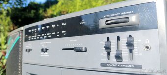 Vintage boombox – Philips AW7792 - rádio a 2-kazeťák - 11
