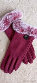 Nové rukavice s kožešinou zn."PIERRE CARDIN" - 11
