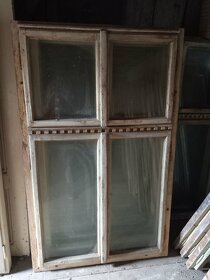 Dřevěná okna 178x110,.. čtyřkřídlé, vnitřní okenice - 11