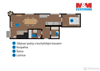 Pronájem bytu 2+kk Ledeč nad Sázavou, ul. Husovo náměstí - 11