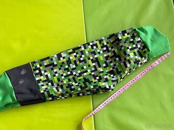NOVÉ-soft zimní kalhoty -handmade-Unuo střih-92 (d.65 cm) - 11