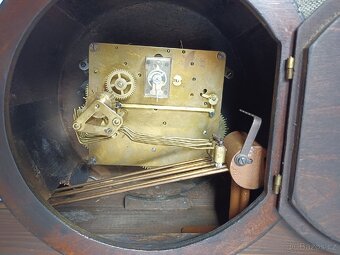 Starožitný krbové stolní hodiny Německo - 11