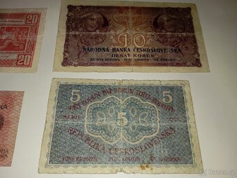 BANKOVKY 30. LÉTA, 1-100 K, 6 RŮZNÝCH NOMINÁLŮ, NEPERFOR. - 11