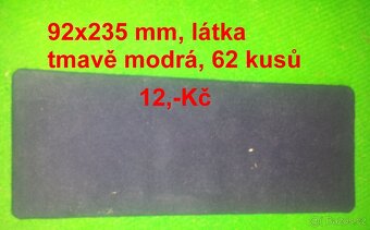 Sametové bižuterní karty, kartičky na odznaky - 11