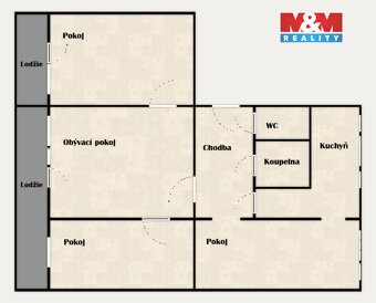 Prodej bytu 4+1, 80 m², Chrudim, ul. U Stadionu - 11