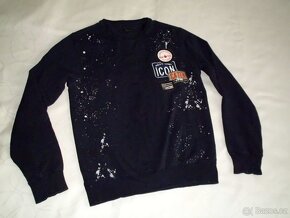 Dsquared  pánska mikina tmavomodrá   M - 11