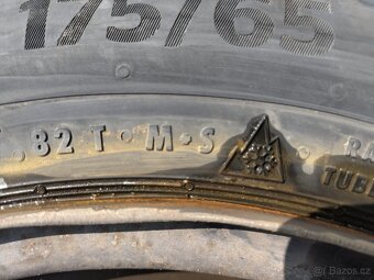 175/65 R14 celoroční Continental 6-7mm + disk Peugeot 206 - 11