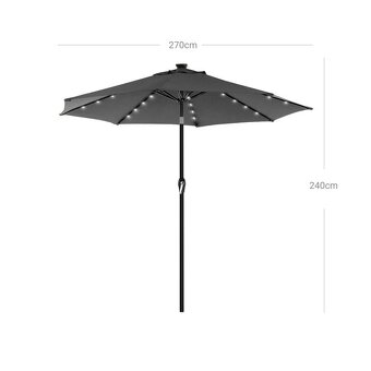 Nový slunečník 270x245 cm .... - 11