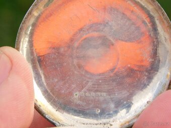 Švýcarské stříbrné kapesní hodinky niello / tula BREVET - 11