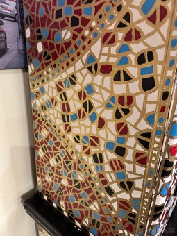 Ručně zdobený mozaikový kredenc – originální designový kus - 11