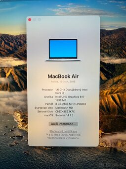 MacBook Air 2018 i5 RAM 8GB SSD 128GB (velmi pěkný) - 11