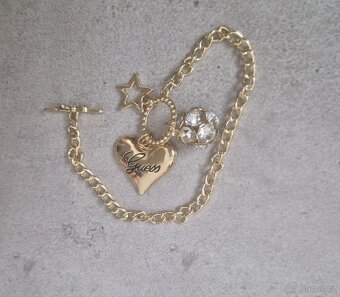 Guess srdce srdíčko dámský nový značkový náramek bizu 21 cm - 11