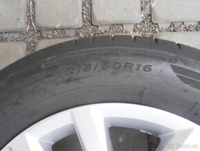 LETNÍ ALU KOLA 5 X 112 VW ORIGINÁL 215 60 16 - 11
