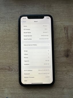 iPhone 11 Black 64GB  100% Baterie  - 11