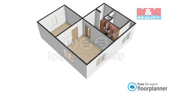 Prodej bytu 2+1, 52 m², Klášterec nad Ohří, ul. Na Vyhlídce - 11