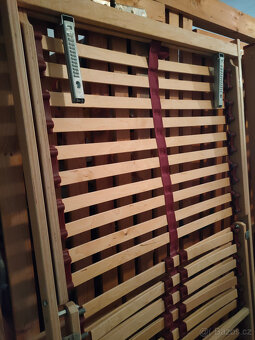 Masivní postel Karnyx dub havea 180x200 vč. roštů - 11