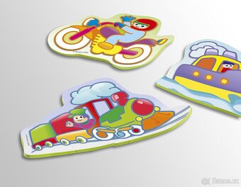 Puzzle Miniland Flexi Form dopravní prostředky + zvířata - 11