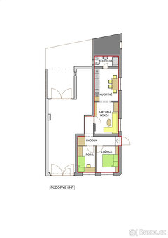 OV byt 3+1, po rekonstrukci, 1.NP/2, 56,3 m2, k pronájmu - 11