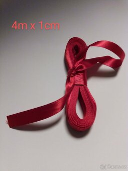 Vánoční ozdoby, dekorace barevné stuhy 10m a rozety Nové - 11