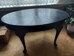 Starožitný stůl a 6 židlí - 11