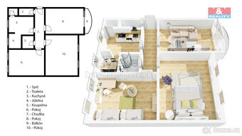 Prodej bytu 3+1, 135 m², Hranice, ul. Kropáčova - 11