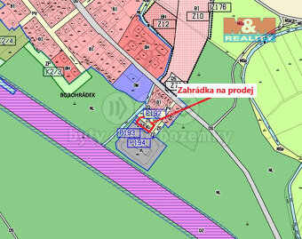 Prodej zahrady v Borohrádku, ul. Jiráskova - 11