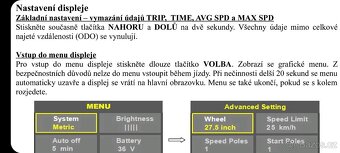 Celoodpružené elektro odrážedlo Mosquit, výkon 1000W. - 11