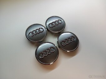 Středové krytky Audi 61x58mm, Stříbrná - 11