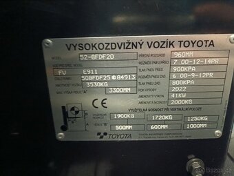 Toyota Dieselový VZV 52-8FDF20 833MTH - 11