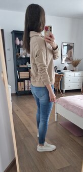 béžová mikina s výstřihem Benetton - 11